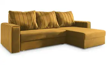MASSENO Ecksofa Carl Gelb