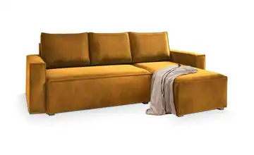 MASSENO Ecksofa Siles Gelb