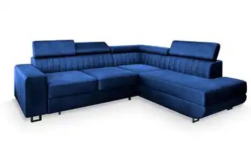 MASSENO Ecksofa Nola rechts Cyanblau