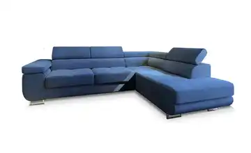 MASSENO Ecksofa Apiro Cyanblau rechts