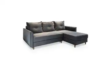 MASSENO Ecksofa Pisan Dunkelgrau rechts