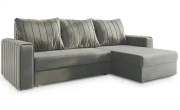 MASSENO Ecksofa Carl Hellgrau