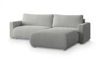 MASSENO Ecksofa Turin Hellgrau