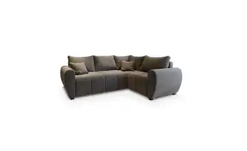MASSENO Ecksofa Madison Hellgrau rechts