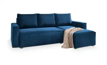 MASSENO Ecksofa Siles Cyanblau