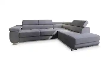 MASSENO Ecksofa Apiro Dunkelgrau rechts