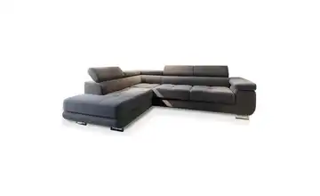 MASSENO Ecksofa Selva links Dunkelgrau