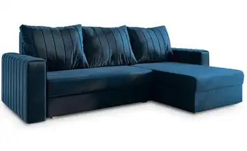 MASSENO Ecksofa Carl Cyanblau