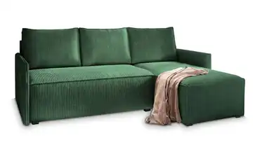 MASSENO Ecksofa Perusi Flaschengrün