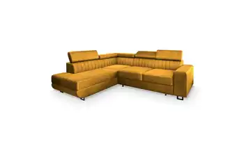 MASSENO Ecksofa Nola links Gelb