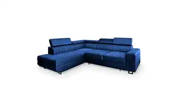 MASSENO Ecksofa Nola links Cyanblau