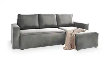 MASSENO Ecksofa Siles Hellgrau