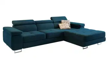 MASSENO Ecksofa Elma Cyanblau rechts