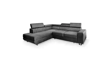 MASSENO Ecksofa Nola links Dunkelgrau