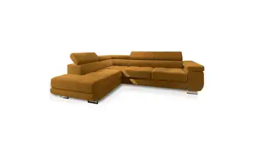 MASSENO Ecksofa Selva links Gelb