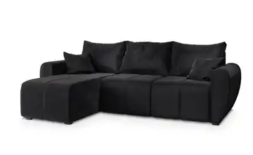 MASSENO Ecksofa Madison Schwarz