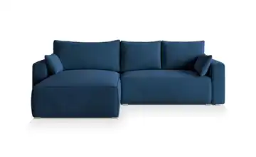 MASSENO Ecksofa Foril Cyanblau