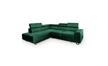 MASSENO Ecksofa Nola links Flaschengrün