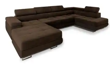 MASSENO Wohnlandschaft Casone rechts Braun