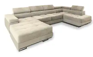 MASSENO Wohnlandschaft Casone rechts Creme