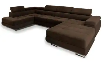 MASSENO Wohnlandschaft Casone links Braun