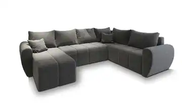 MASSENO Wohnlandschaft Madison Hellgrau rechts