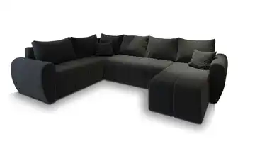 MASSENO Wohnlandschaft Madison Schwarz links