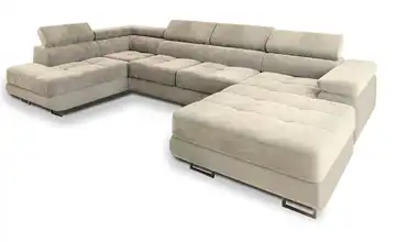 MASSENO Wohnlandschaft Casone links Creme