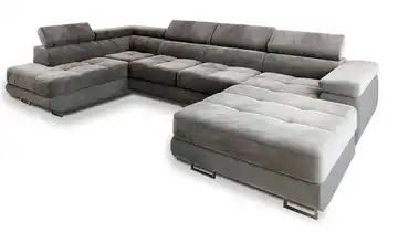 MASSENO Wohnlandschaft Casone links Grau