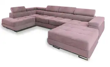 MASSENO Wohnlandschaft Casone links Lavendel
