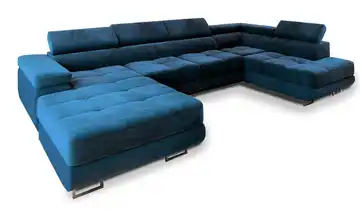 MASSENO Wohnlandschaft Casone rechts Cyanblau