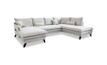 Miuform Wohnlandschaft mit Schlaffunktion Charming Charlie Beige rechts
