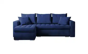 Ecksofa mit Schlaffunktion Luis Blau links