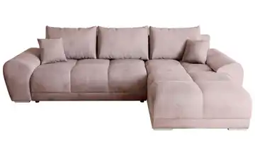 Ecksofa mit Schlaffunktion Rosa rechts