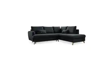 Miuform Ecksofa mit Schlaffuntkion Scandic Lagom Dunkelgrau rechts