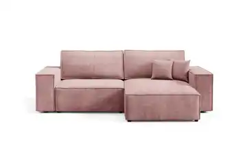 Ecksofa mit Schlaffunktion Mille Pink