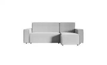 Ecksofa mit Schlaffunktion Copertino 141 cm 84 cm 259 cm Hellgrau