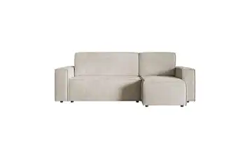 Ecksofa mit Schlaffunktion Copertino 141 cm 84 cm 259 cm Beige