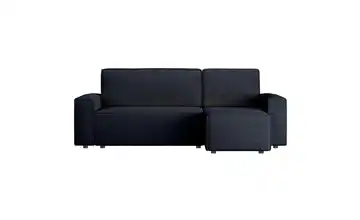 Ecksofa mit Schlaffunktion Copertino 145 cm 83 cm 244 cm Marineblau