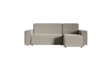 Ecksofa mit Schlaffunktion Copertino 141 cm 84 cm 259 cm Greige