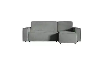 Ecksofa mit Schlaffunktion Copertino 141 cm 84 cm 259 cm Grau
