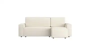 Ecksofa mit Schlaffunktion Copertino 145 cm 83 cm 244 cm Creme