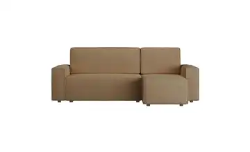 Ecksofa mit Schlaffunktion Copertino 145 cm 83 cm 244 cm Hellbraun