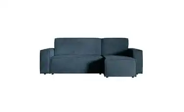 Ecksofa mit Schlaffunktion Copertino 141 cm 84 cm 259 cm Marineblau