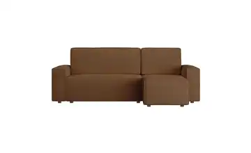 Ecksofa mit Schlaffunktion Copertino 145 cm 83 cm 244 cm Braun