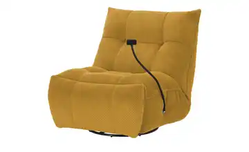 Primo Sessel Relaxfunktion Tokyo Senfgelb Manuelle Relaxfunktion Webstoff