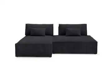 Ecksofa modular Lucca Schwarz