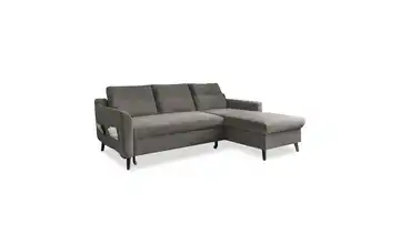 Miuform Ecksofa mit Schlaffunktion Stylish Stan Dunkelgrau rechts