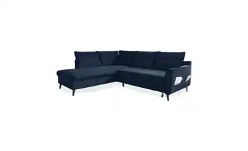 Miuform Ecksofa mit Schlaffunktion Stylish Stan Marineblau links