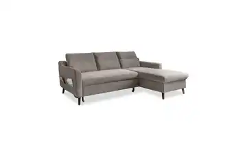 Miuform Ecksofa mit Schlaffunktion Stylish Stan Dunkelbeige rechts